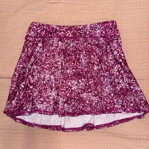 All in Motion | girls purple/multi active skort, size L (10/12)